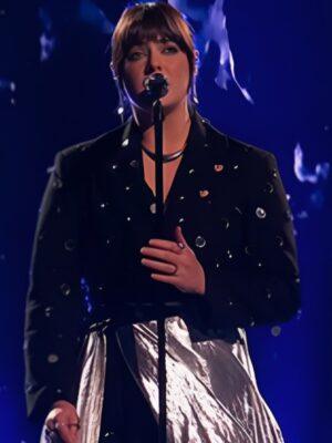 The Voice S27 Jadyn Cree Mirror Disc Embellished Blazer