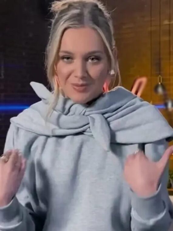 The Voice S27 Kelsea Ballerini Hooded Draped Sweatshirt