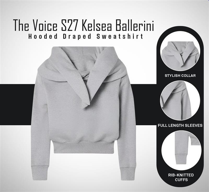 The Voice Season 27 Kelsea Ballerini Hooded Draped Sweatshirt