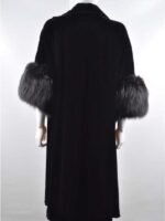 The Walking Dead Dead City S2 Fur Cuffs Black Coat