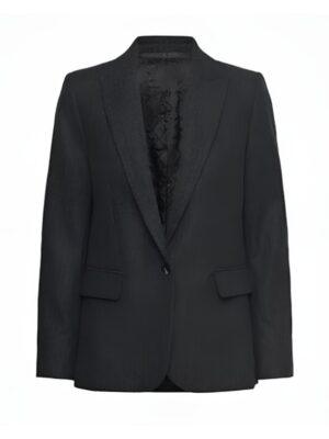 The Young And The Restless 2025 Chloe Mitchell Fisher Black Pinstripe Elbow Star Patch Blazer