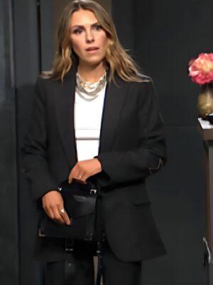 The Young And The Restless 2025 Chloe Mitchell Fisher Black Pinestripe Blazer