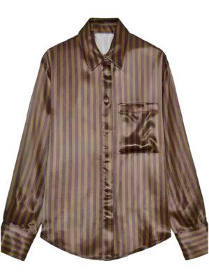The Young And The Restless 2025 Mariah Copeland Brown Striped Shirt