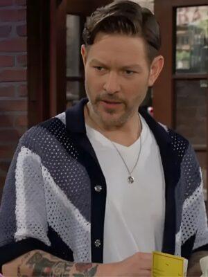 The Young and the Restless Daniel Romalotti Colorblock Knit Shirt