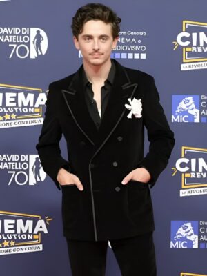 David Di Donatello Timothée Chalamet 70th Red Carpet Black Blazer