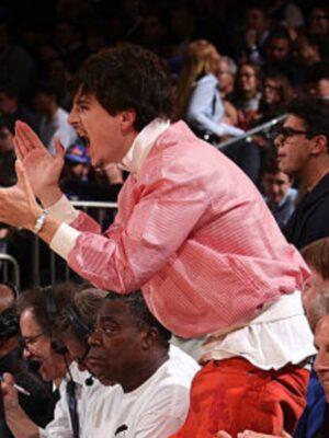 Timothee Chalamet MSG NYC Pink Jacket