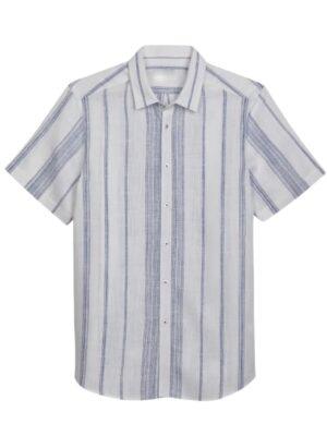 Today Joe Fryer Blue Striped Shirt