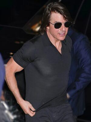 Tom Cruise NYC Black Polo Shirt