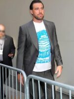 Travis Kelce Amazon 2025 Upfront Gray Blazer