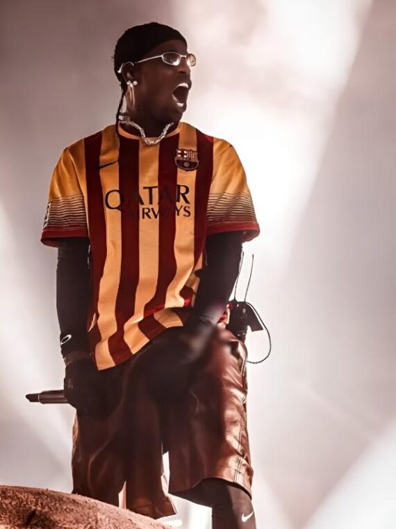 Travis Scott SHIT GOING DUMB Striped T-Shirt
