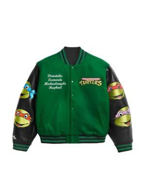 TMNT Green Varsity Bomber Jacket