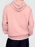 Vintage Soft Pink Oversized Logo Hoodie