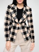 Will Trent S3 Sonja Sohn Black & Beige Plaid Blazer