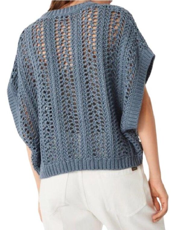Yes, Chef 2025 Martha Stewart Blue Net Sweater