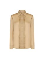 Your Friends And Neighbors 2025 Light Gold Pleated Blouse