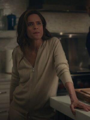 Your Friends & Neighbors 2025 Amanda Peet Hooded Cardigan