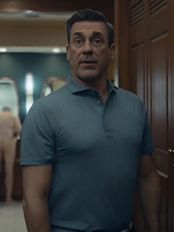 Your Friends and Neighbors Jon Hamm Gray Polo T-Shirt