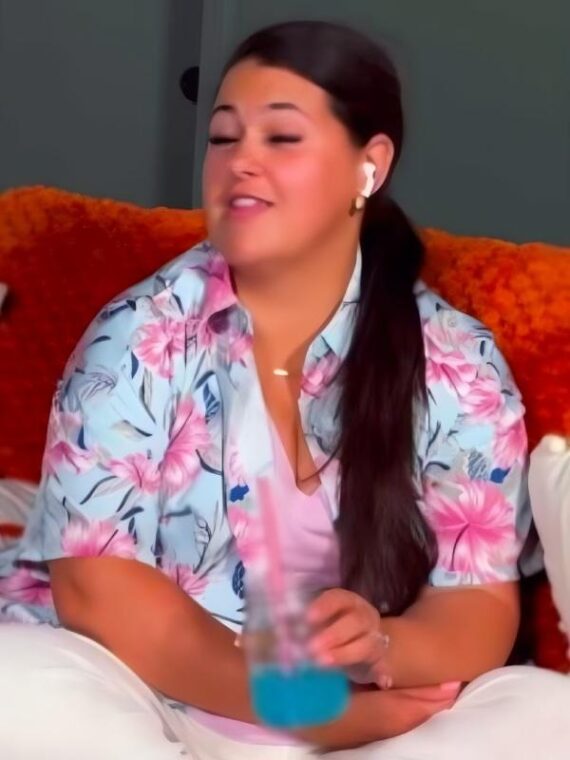 90 Day Fiance Pillow Talk Emily Blue & Pink Hawaiian Shirt