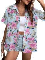 90 Day Fiance Pillow Talk Emily Blue & Pink Hawaiian Shirt