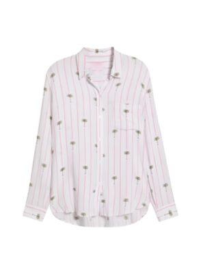 The Young And The Restless Melissa Ordway Palm Tree Print Striped Shirt