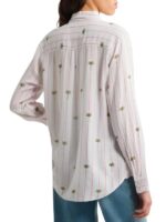 The Young And The Restless Melissa Ordway Palm Tree Print Striped Shirt