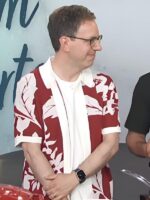 Access Daily 2025 Adam Roberts Red & White Floral Polo Shirt
