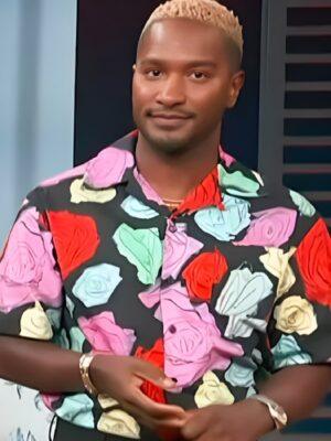 Access Hollywood Scott Evans Multicolored Floral Print Shirt