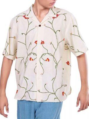 Access Hollywood 2025 Scott Evans Floral Print Shirt