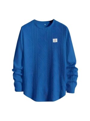 Americas Got Talent S20 Maceo Harrison Blue Cable Knit Sweater - Unisex