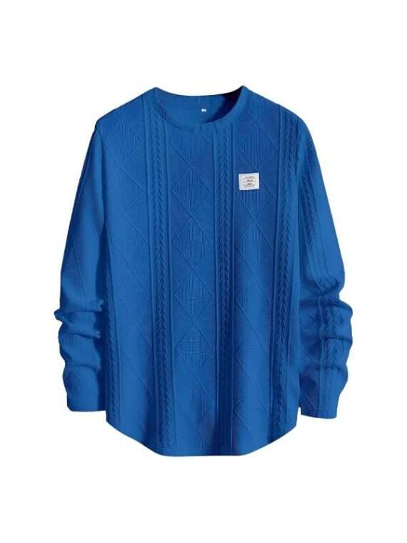 Americas Got Talent S20 Maceo Harrison Blue Cable Knit Sweater