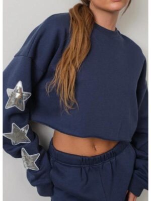 Americas Sweethearts Dallas Cowboys Cheerleaders Charly Sequin Star Sweatshirt