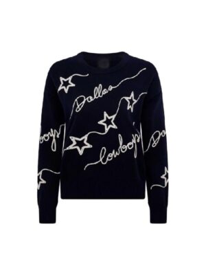 Americas Sweethearts Dallas Cowboys Cheerleaders Cowboys Cursive Star Sweater