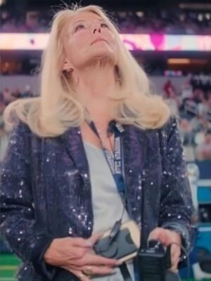 Americas Sweethearts Dallas Cowboys Cheerleaders Judy Trammell Navy Sequin Blazer