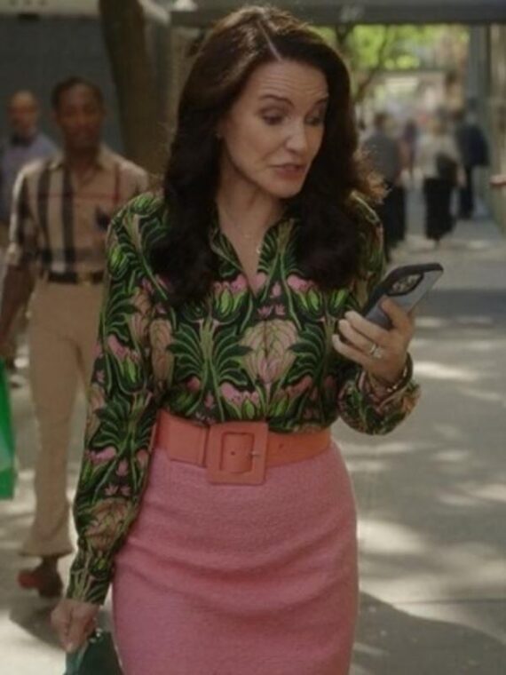 And Just Like That S3 Kristin Davis Printed Blouse