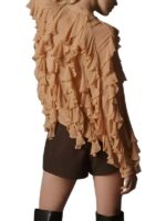 Art Detectives 2025 Laoise Sweeney Peach Ruffle Blouse