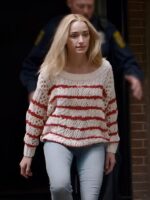Ginny & Georgia Brianne Howey Red Striped Sweater