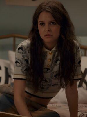 TV-Series Ginny & Georgia Sara Waisglass Horse Print Polo Top
