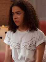 Ginny & Georgia S3 Antonia Gentry White Wings Print T-Shirt