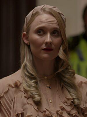 Art Detectives 2025 Laoise Sweeney Peach Ruffle Blouse