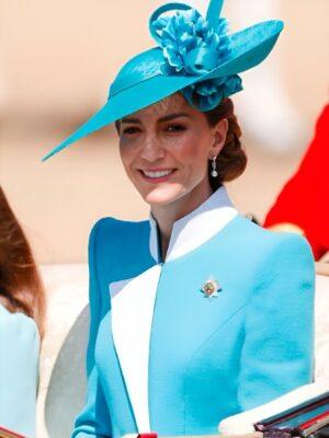 Trooping The Colour 2025 Kate Middleton Blue Coat Dress