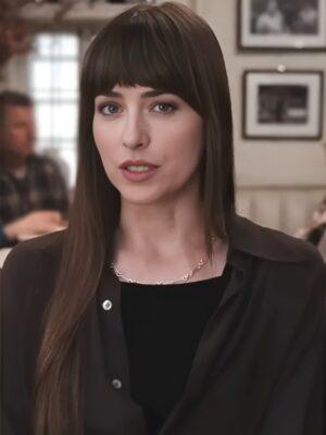 Materialists Dakota Johnson Black Shirt