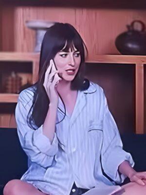 Materialists Dakota Johnson Striped Shirt