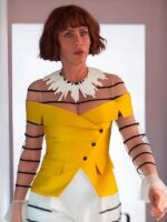 And Just Like That S3 Lisa Todd Yellow Off Shoulder Jacket