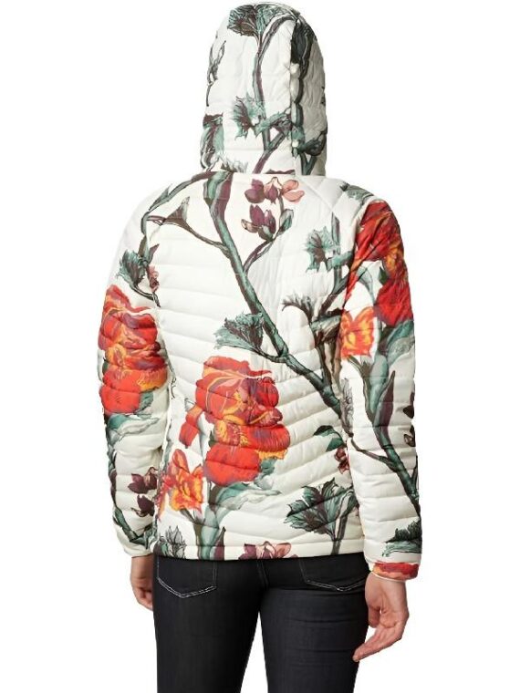 Top Chef S22 Paula Endara White & Red Floral Quilted Jacket