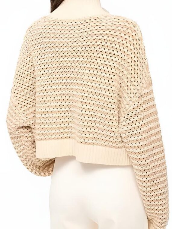 The View 2025 Sara Haines Hampton Striped Crochet Sweater