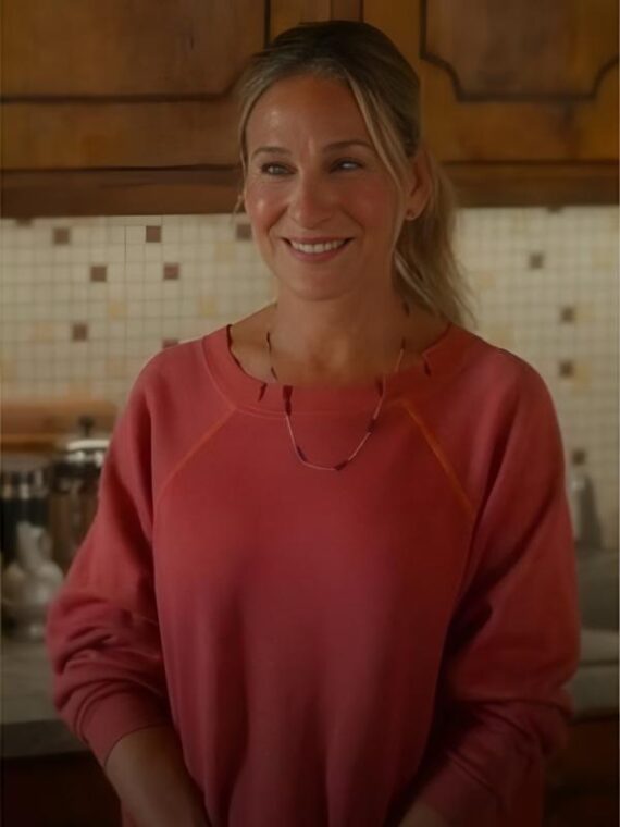 And Just Like That S03 Carrie Bradshaw Pink Sweatshirt