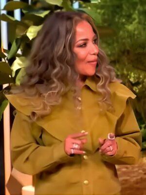 The View 2025 Sunny Hostin Mustard Ruffled Shirt