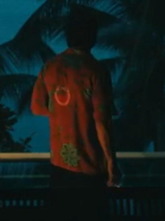 The White Lotus S3 Walton Goggins Orange Floral Shirt