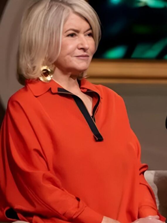 Yes Chef 2025 Martha Stewart Orange Pullover Top