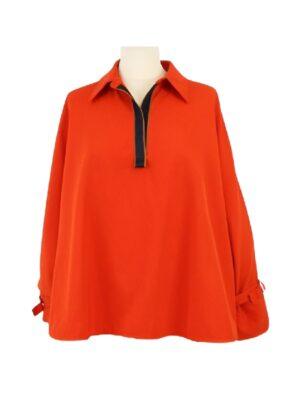 Yes Chef 2025 Martha Stewart Orange Pullover Top
